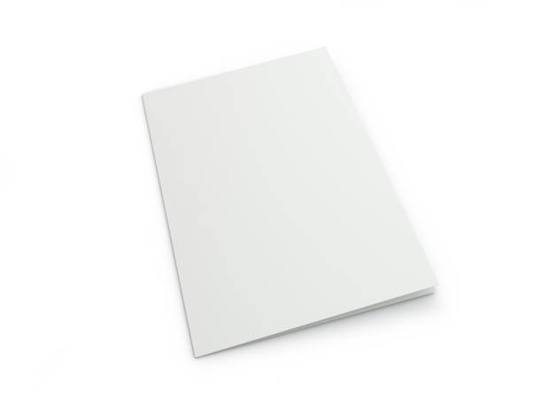istock Blank Brochure magazine isolated to replace your design. 3D 1075543698
