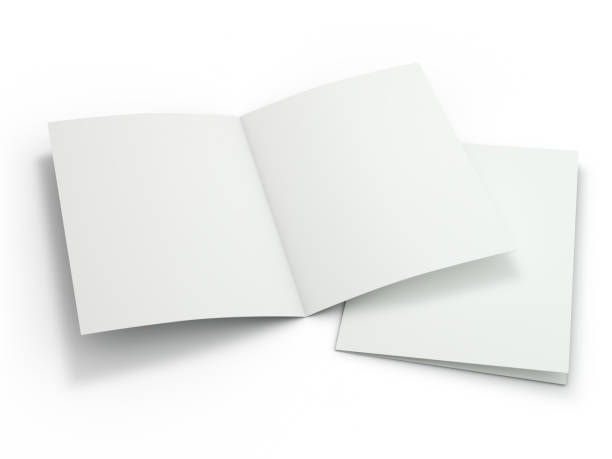 istock Blank Brochure magazine isolated to replace your design. 3D 1075543704