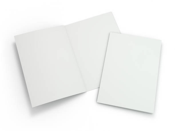 istock Blank Brochure magazine isolated to replace your design. 3D 1075543710