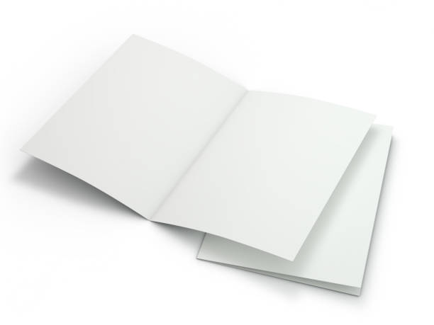istock Blank Brochure magazine isolated to replace your design. 3D 1075543714