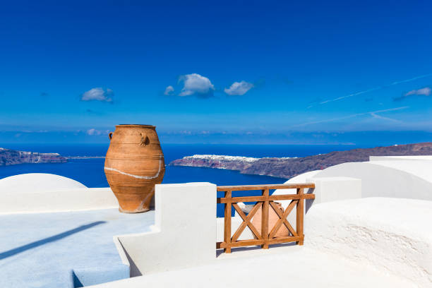 istock santorini roof top view, greece 1075555852