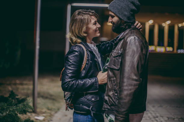istock Happy couple having fun outdoors 1075562166