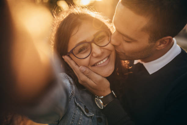 istock Happy couple making selfie 1075562716