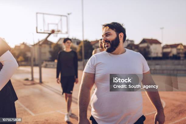 Game Over Stock Photo - Download Image Now - Overweight, Men, Exercising