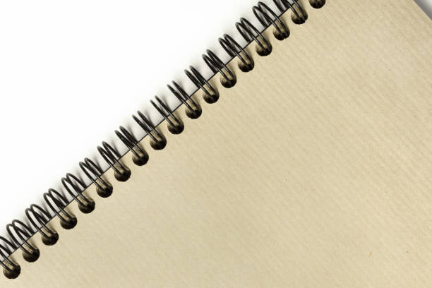 istock Blank pages of sketch pad, isolated on white 1075586236