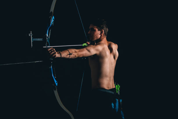istock Man with the bow and arrow 1075589168