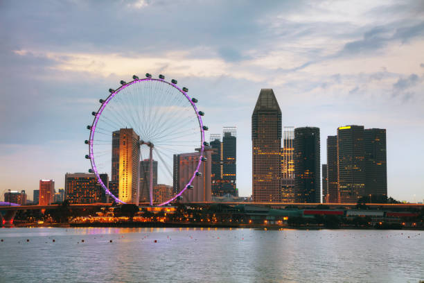 istock Downtown Singapore as seen from the Marina Bay 1075592036
