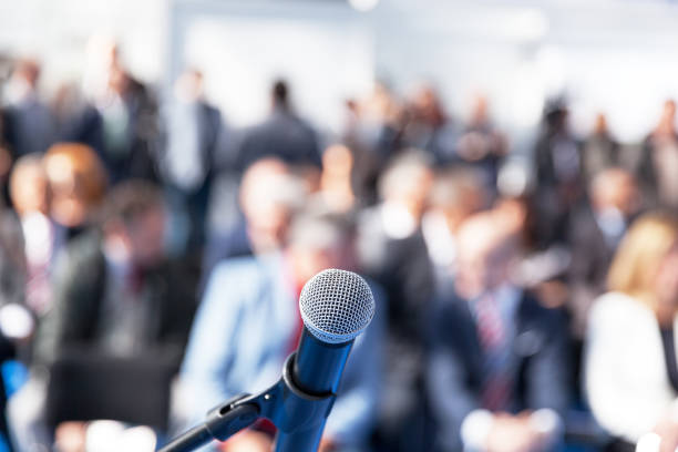 istock Business presentation or corporate conference 1075595510