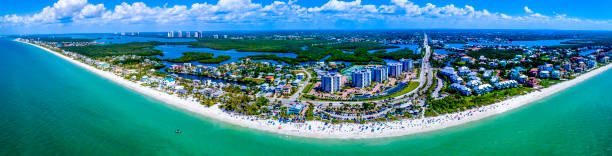 Bonita Beach Aerial, Bonita Springs,Florida stock photo