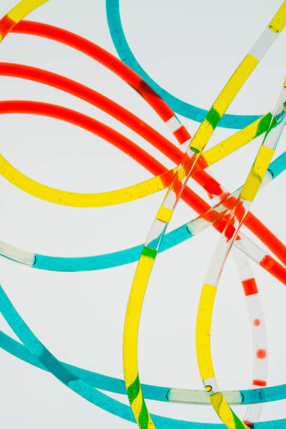 istock Plastic tubes filled with the colourful liquid 1075600822