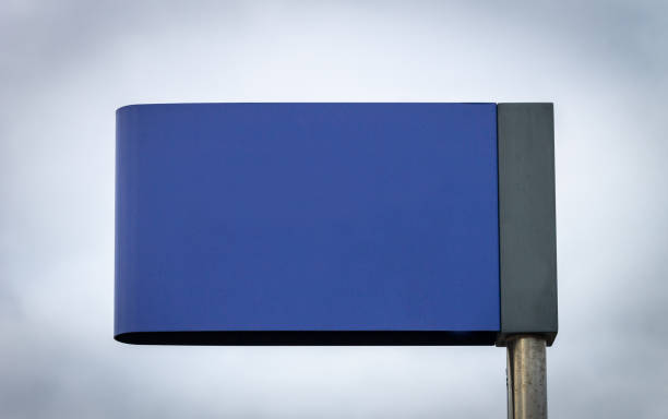 istock Advertisement Mockup Street Sign - Blue 1075605374