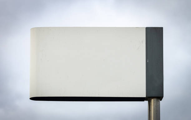 istock Advertisement Mockup Street Sign - White 1075605536