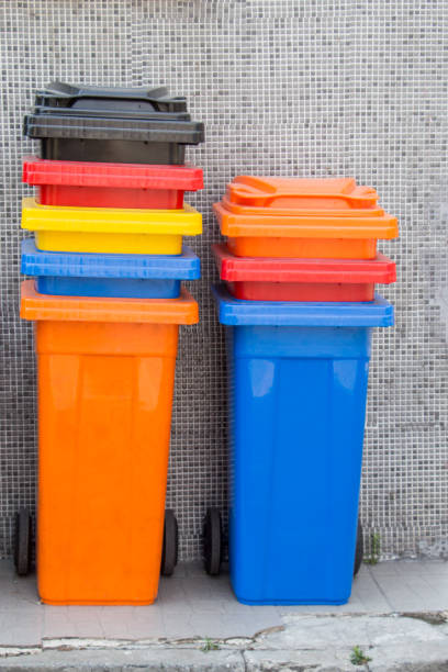 istock Set of trash bin made of plastic 1075618090
