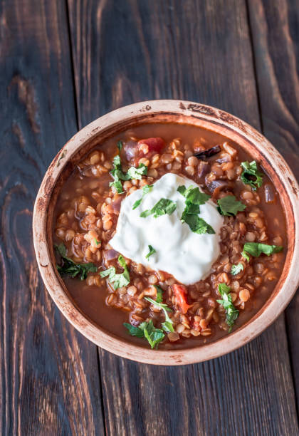 istock Mexican spicy red lentil stew 1075620582
