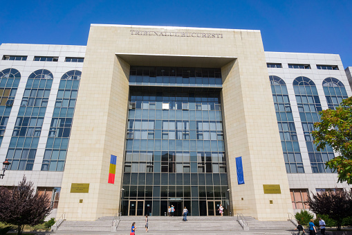 September 18, 2017 Bucharest/Romania - The new modern courthouse building