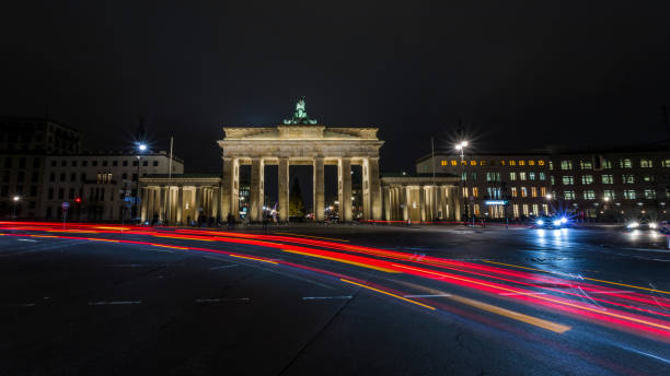 istock Brandenburg Gate in Berlin Germany at night 1075633414