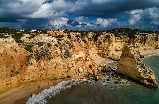 Praia da Marinha Lagoa Algarve Portugal is considered one of the most beautiful beaches in the world