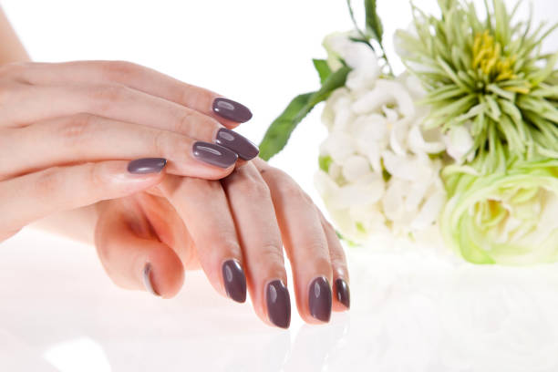 istock a woman's nail, designed with nail art 1075651798