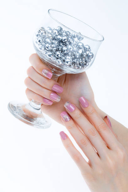 istock a woman's nail, designed with nail art 1075652310