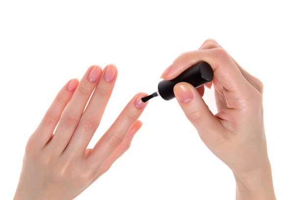 istock a woman's nail, designed with nail art 1075655720