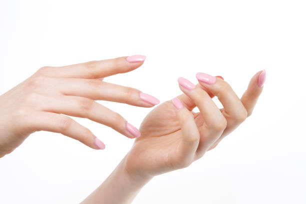 istock a woman's nail, designed with nail art 1075658068