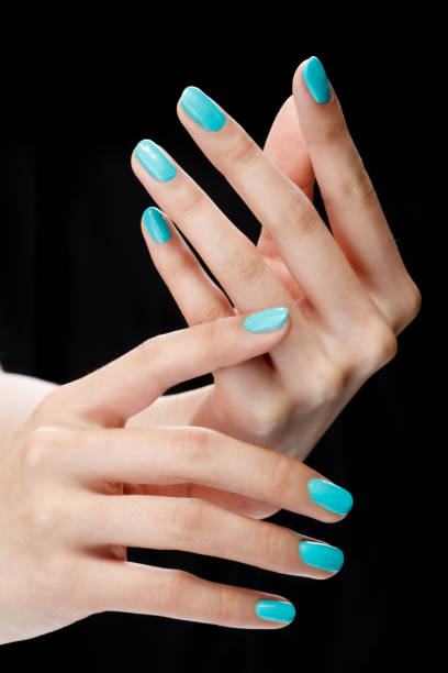 istock a woman's nail, designed with nail art 1075658100