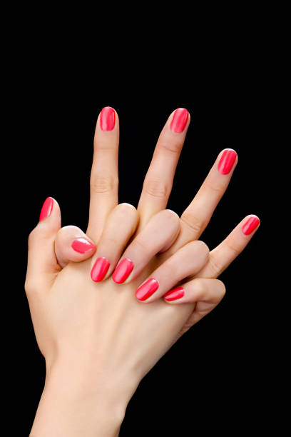 istock a woman's nail, designed with nail art 1075658112