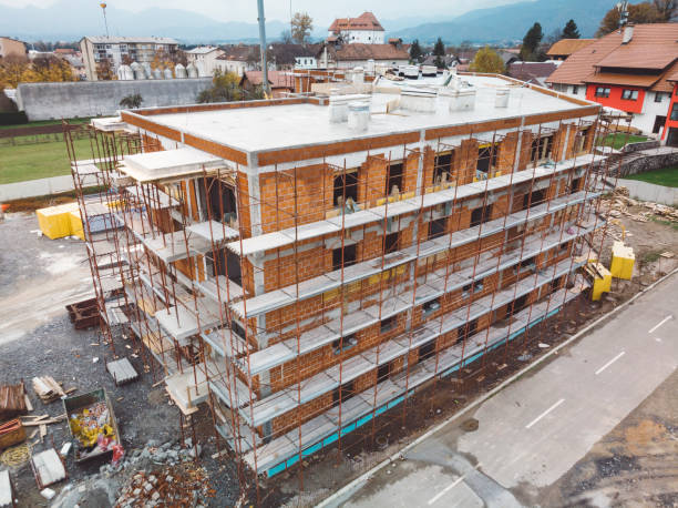 istock Scaffold in ready - last stages of construction 1075660604