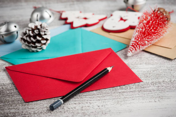 istock Set of colorful greeting envelopes 1075660854