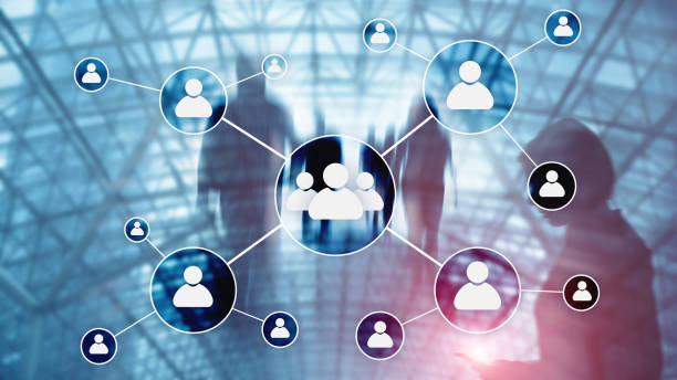 istock HR - Human resources management concept on blurred business center background. 1075672726