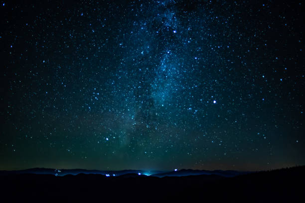 istock Starry sky in the Carpathians 1075676636
