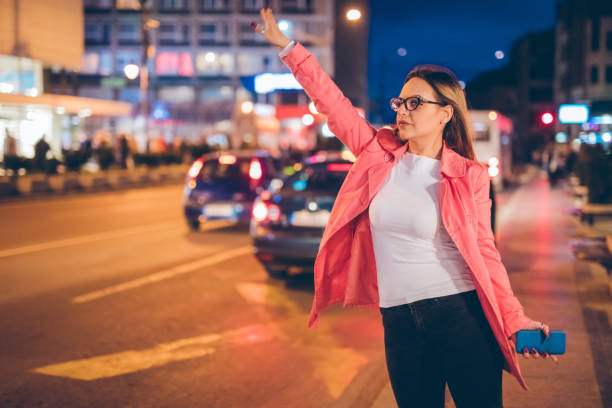 istock Waiting for taxi vehicle 1075703440