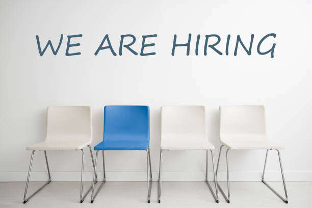 istock Chair background concept - recruitment hire hiring interview 1075714518
