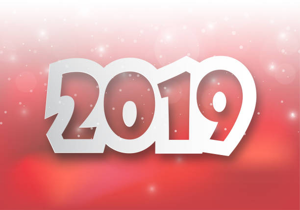 istock Happy new 2019 year. Greetings card. Colorful design. Vector illustration. 1075730312