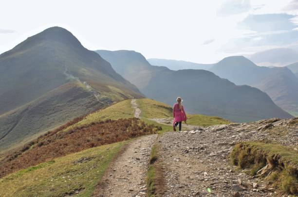 istock Girl Walking on Mountain Path 1075733890
