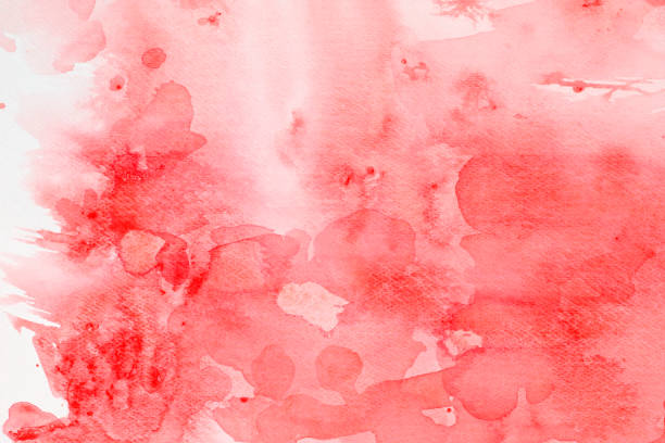 istock Red watercolor background abstract liquid 1075734112