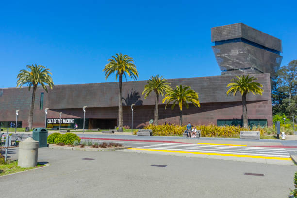 San Francisco, CA,USA - April 21, 2018 : Day view of de Young Museum in San Francisco, CA on April 21,2018.