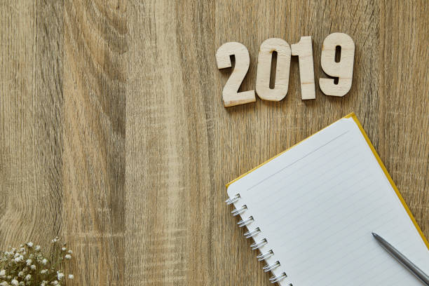 istock New Year 2019 Background .Work goal concept .flat lay 1075809322