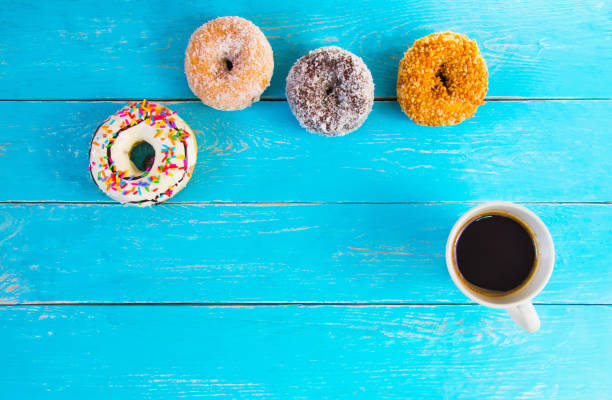 istock Look like delicious  donut and black coffee. 1075826414