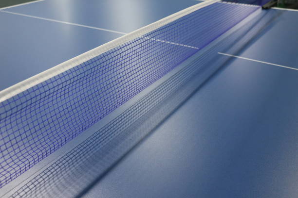 istock table tennis facility(Ping-Pong room). net close-up 1075835498