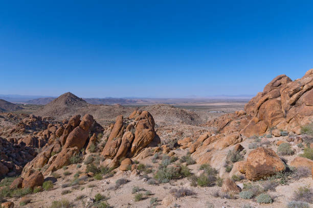 Large boulders on a hill during sunset lighting