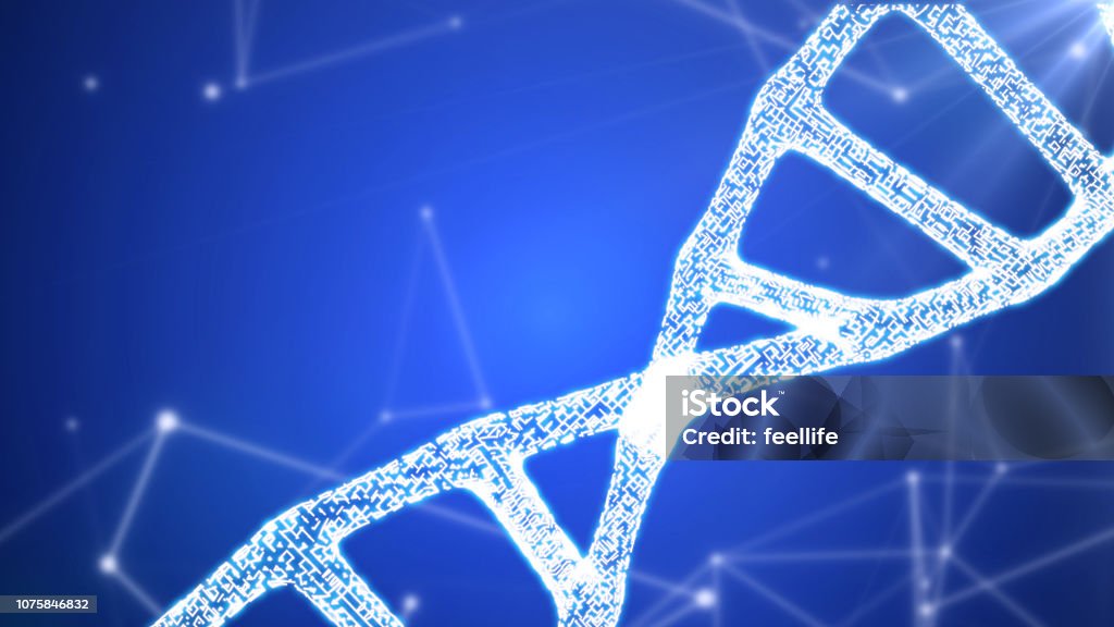 Coding Dna Picture Dna Sequence Dna Code Structure With Glow Stock Photo - Download Image ...