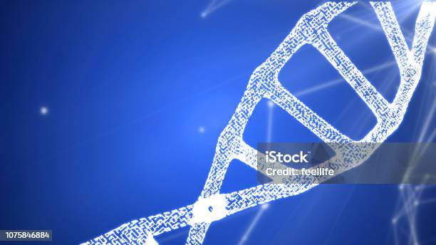 Science Dna Code Pattern Dna Sequence Dna Code Structure With Glow Stock Photo - Download Image ...