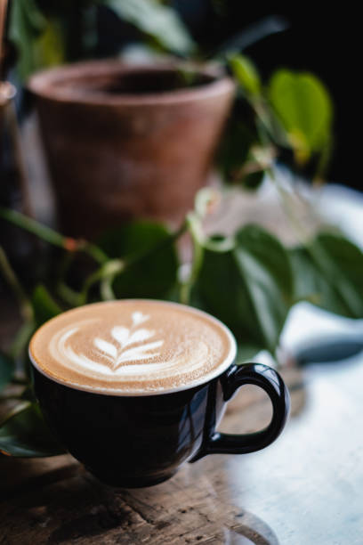 istock Cup of coffee with beautiful latte art 1075891704