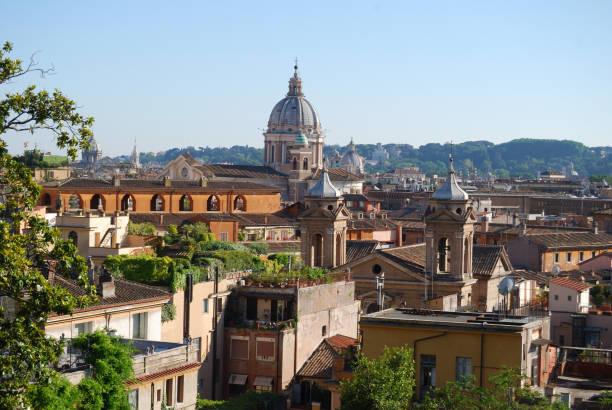 istock City view of Rome, Italy. 1075896436