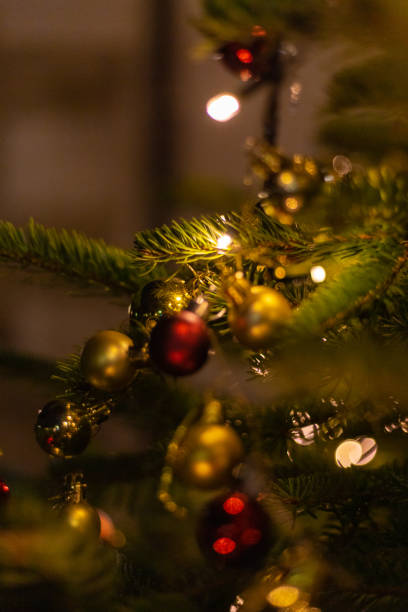 istock christmas tree decoration at xmas market 1075897692