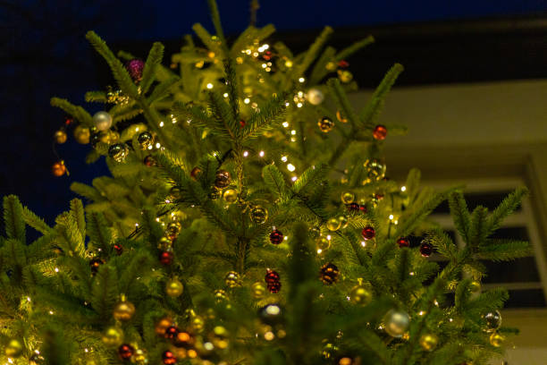 istock christmas tree decoration at xmas market 1075897800