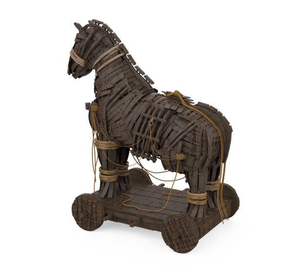 istock Trojan Horse Isolated 1075901312