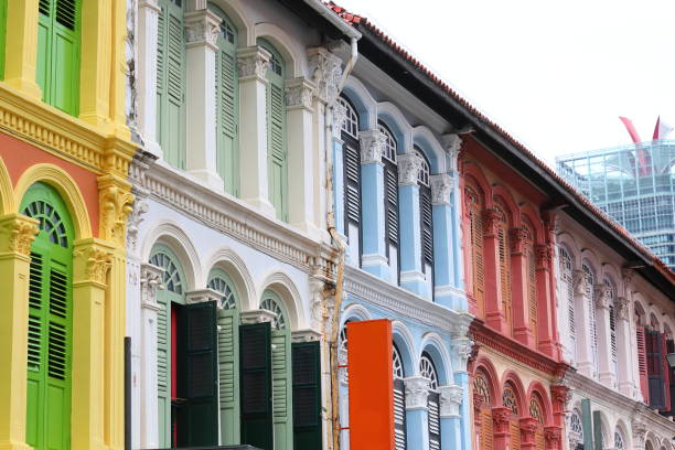 istock Colourful house Chinatown Singapore 1075903894