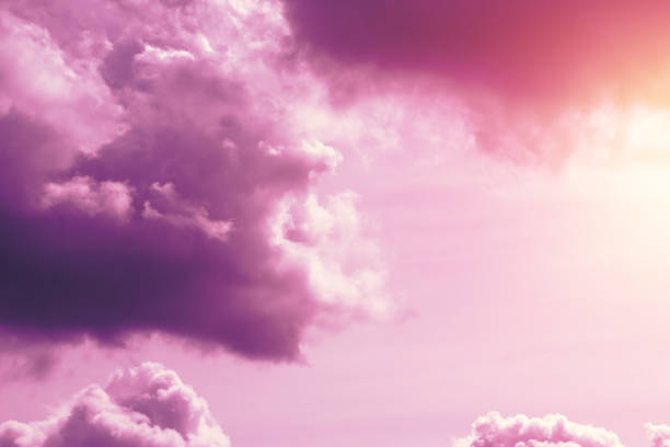 istock Creative background, pink, fluffy, vanilla clouds. The concept of lightness, magic, magic, fairy tale, good. Background for cards, flyers. 1075912128